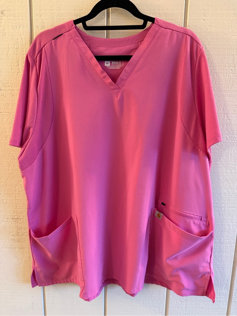Carhartt Pink Scrub Set 3XL Regular Modern Fit Stretch V Neck Scrubs